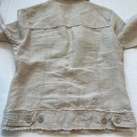 TOMMY BAHAMA Two Palms 100% Linen Raw Edge Jacket * SZ  XS - Picture 14 of 16
